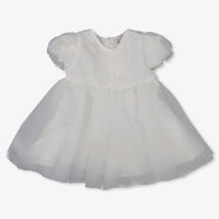 MonnaLisa Baby Meisjes Jurk in Off White