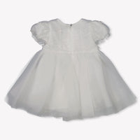 MonnaLisa Baby Meisjes Jurk in Off White