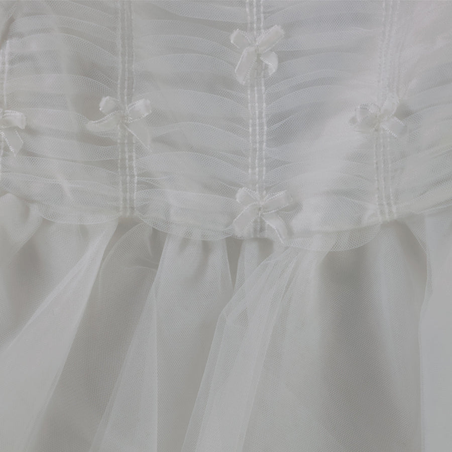 MonnaLisa Baby Meisjes Jurk in Off White