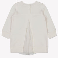 MonnaLisa Baby Meisjes Jurk in Off White