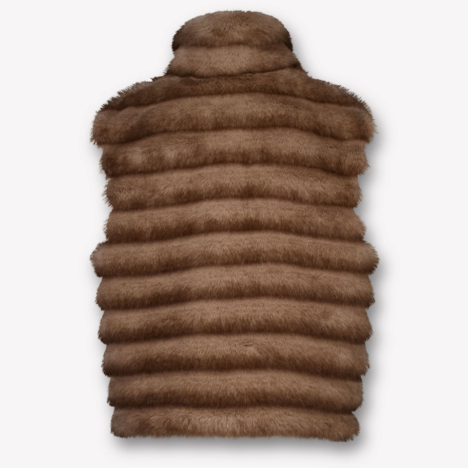 MonnaLisa Kinder Meisjes Bodywarmer in Bruin