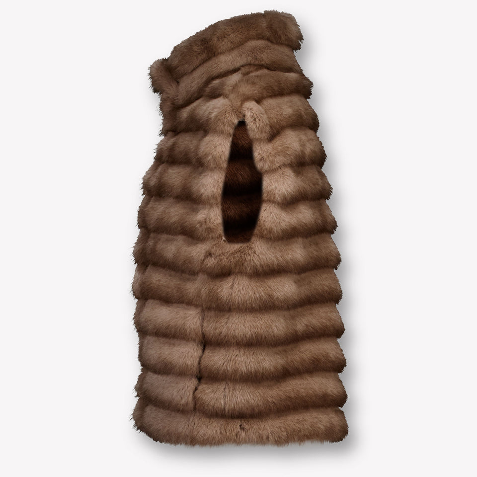 MonnaLisa Kinder Meisjes Bodywarmer in Bruin