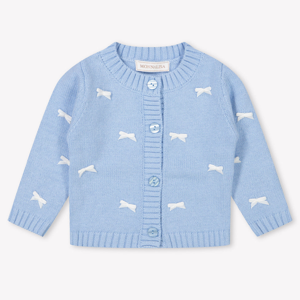 MonnaLisa Baby Meisjes Vest in Licht Blauw