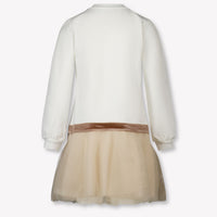 MonnaLisa Kinder Meisjes Jurk in Beige