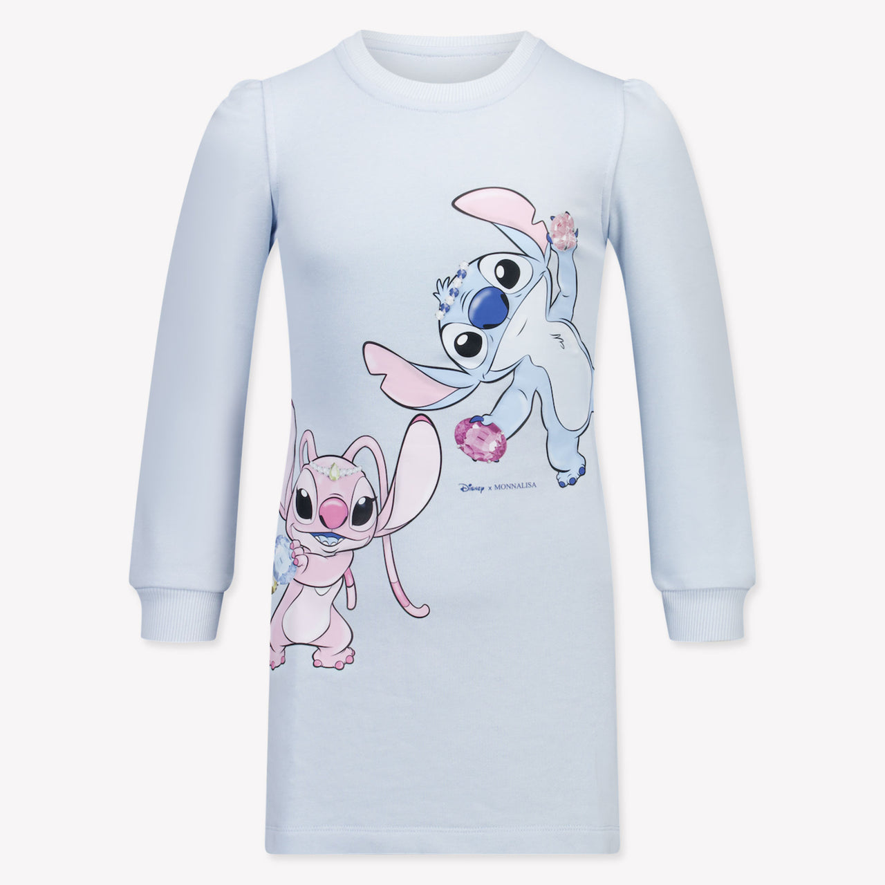MonnaLisa Kinder Meisjes Jurk in Licht Blauw