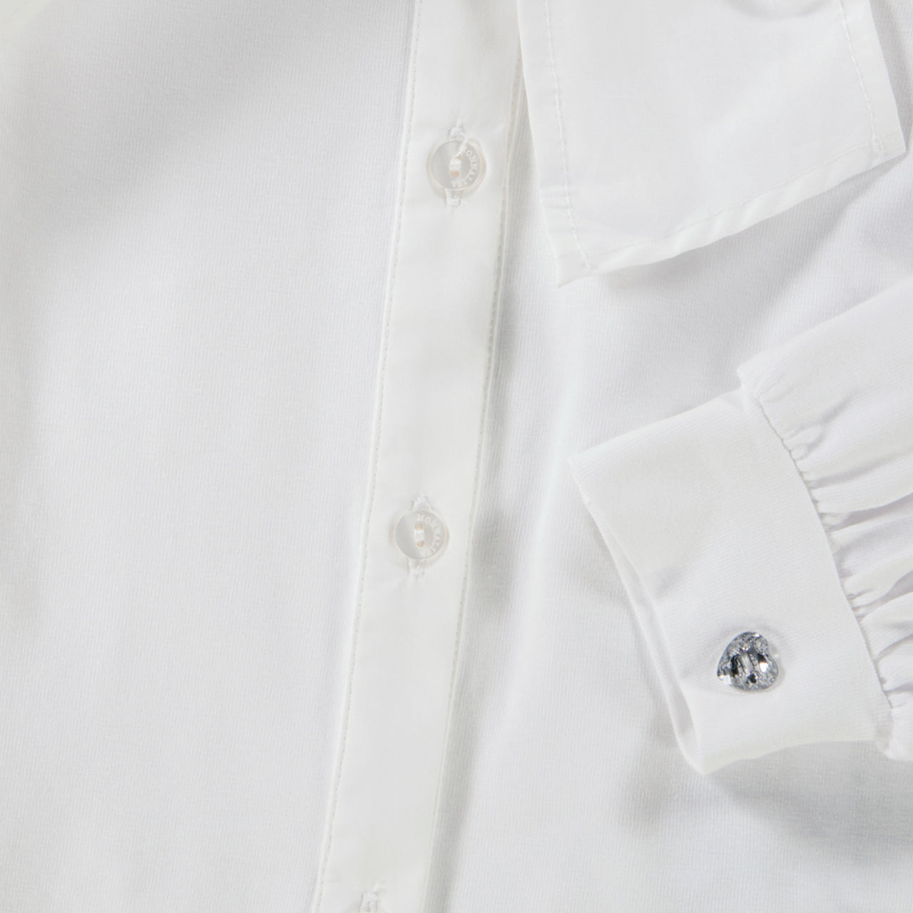 MonnaLisa Kinder Meisjes Blouse in Off White