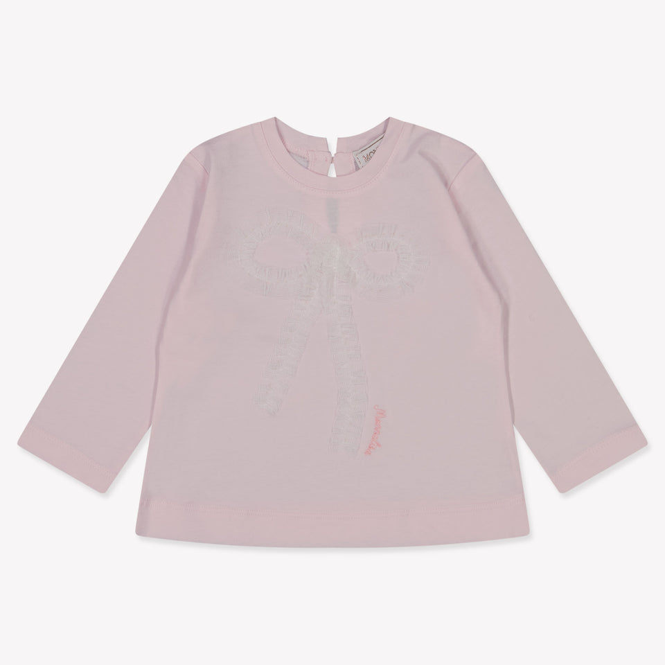 MonnaLisa Baby Meisjes T-Shirt in Licht Roze