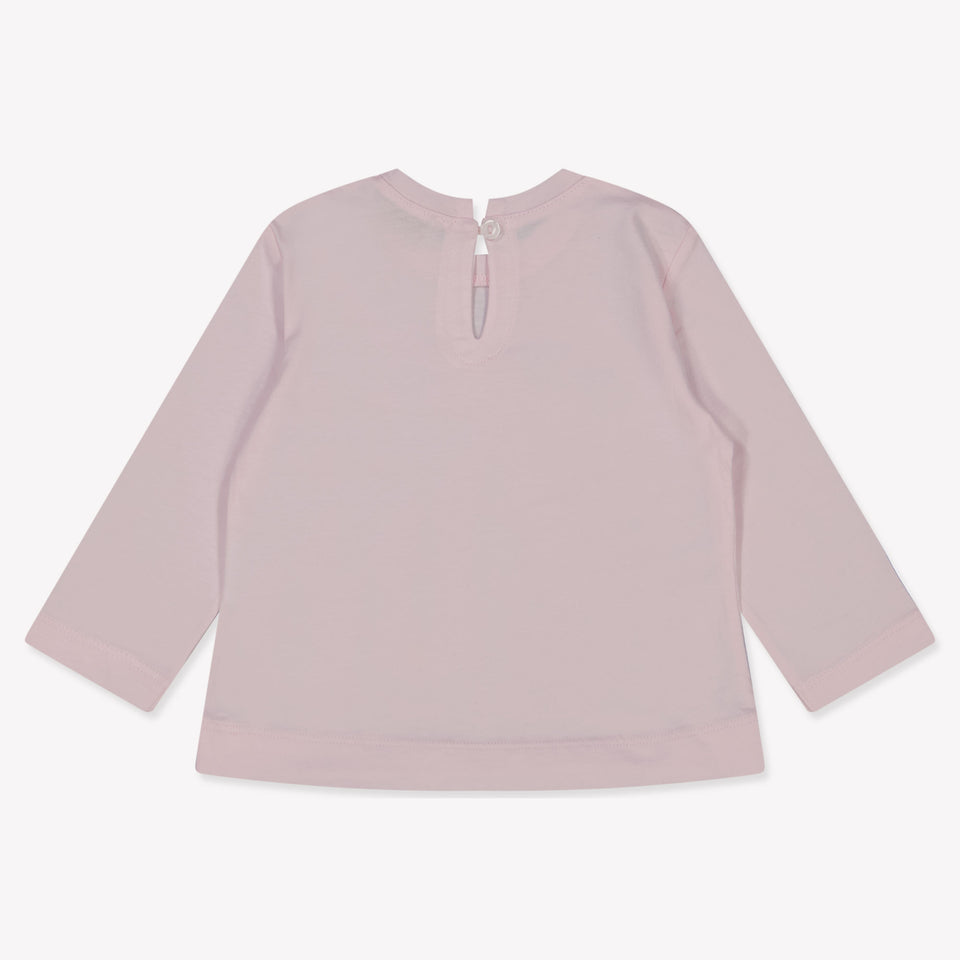 MonnaLisa Baby Meisjes T-Shirt in Licht Roze