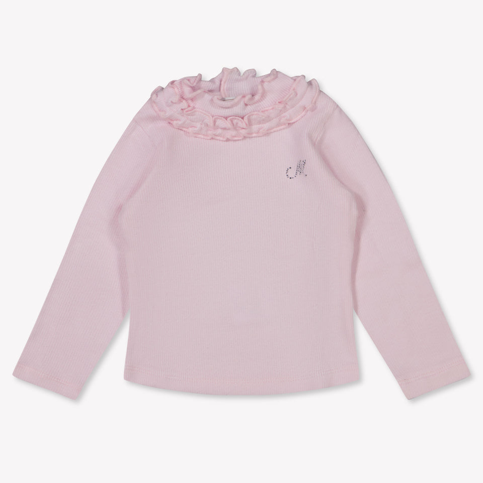 MonnaLisa Baby Meisjes T-Shirt in Licht Roze