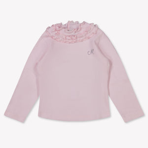 MonnaLisa Baby Meisjes T-Shirt in Licht Roze