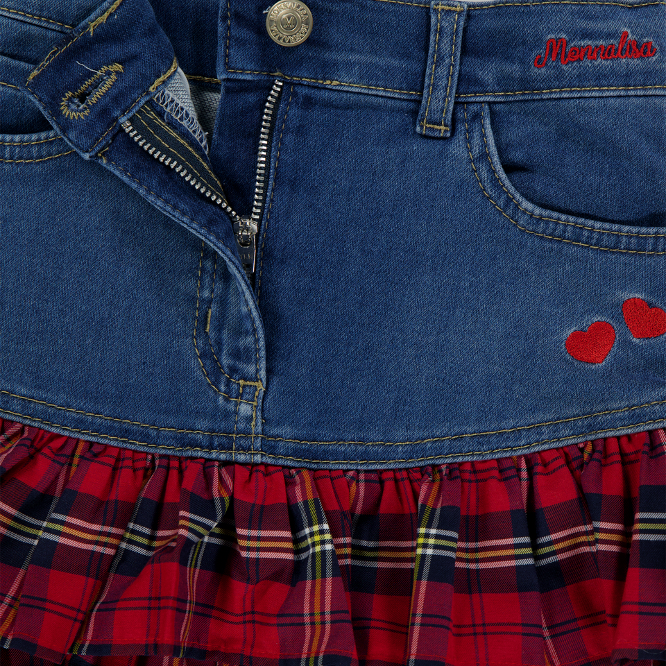 MonnaLisa Kinder Meisjes Rokje in Jeans