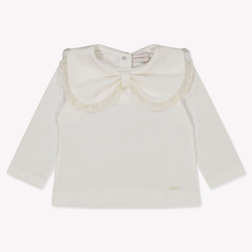 MonnaLisa Baby Meisjes T-Shirt in Off White