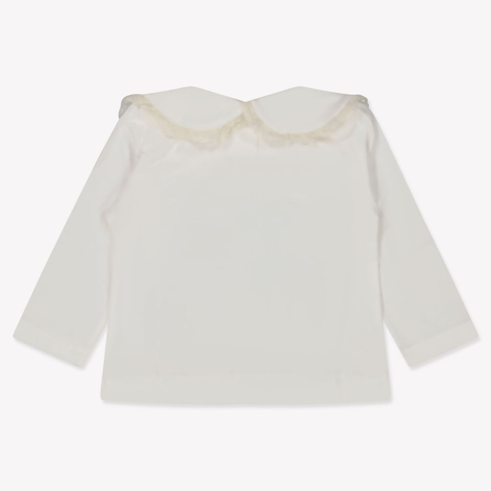 MonnaLisa Baby Meisjes T-Shirt in Off White