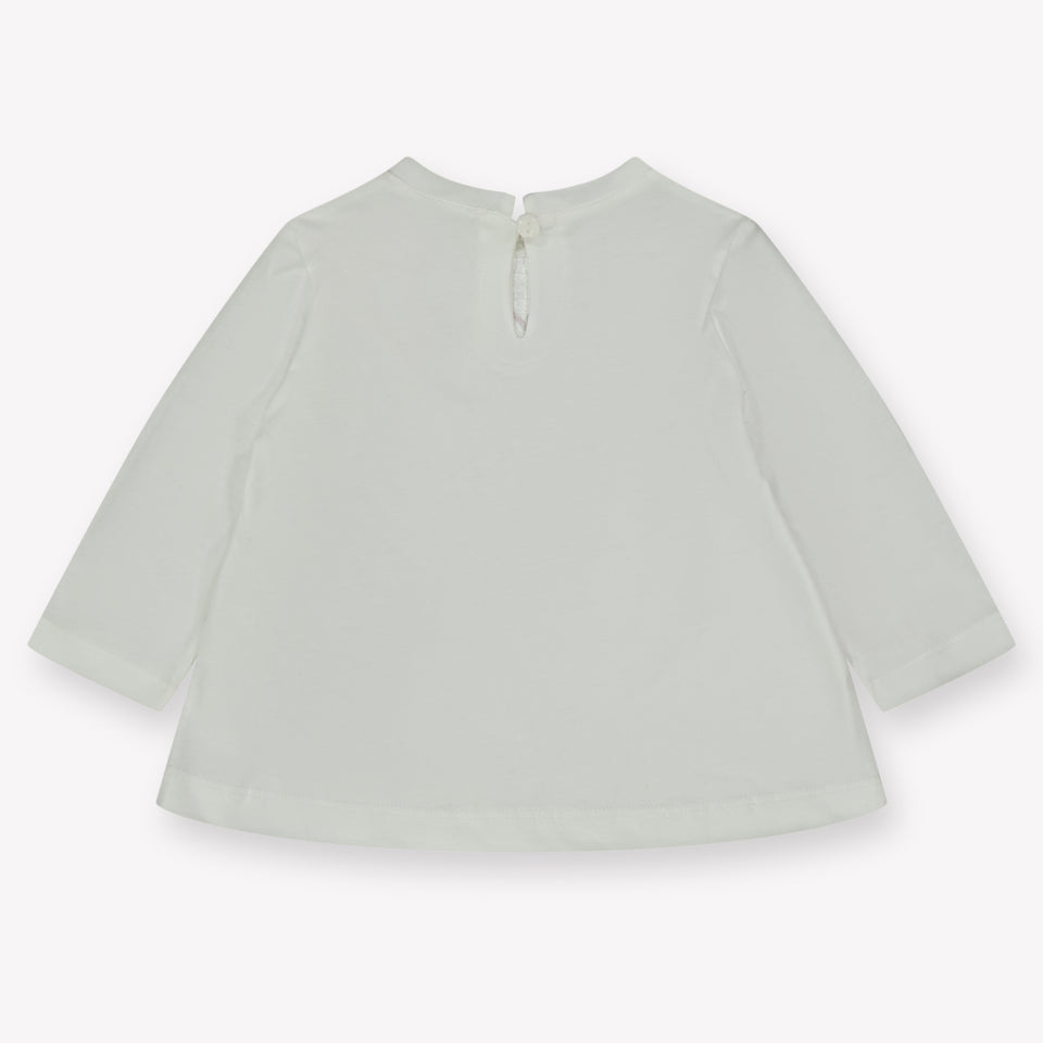 MonnaLisa Baby Meisjes T-Shirt in Off White