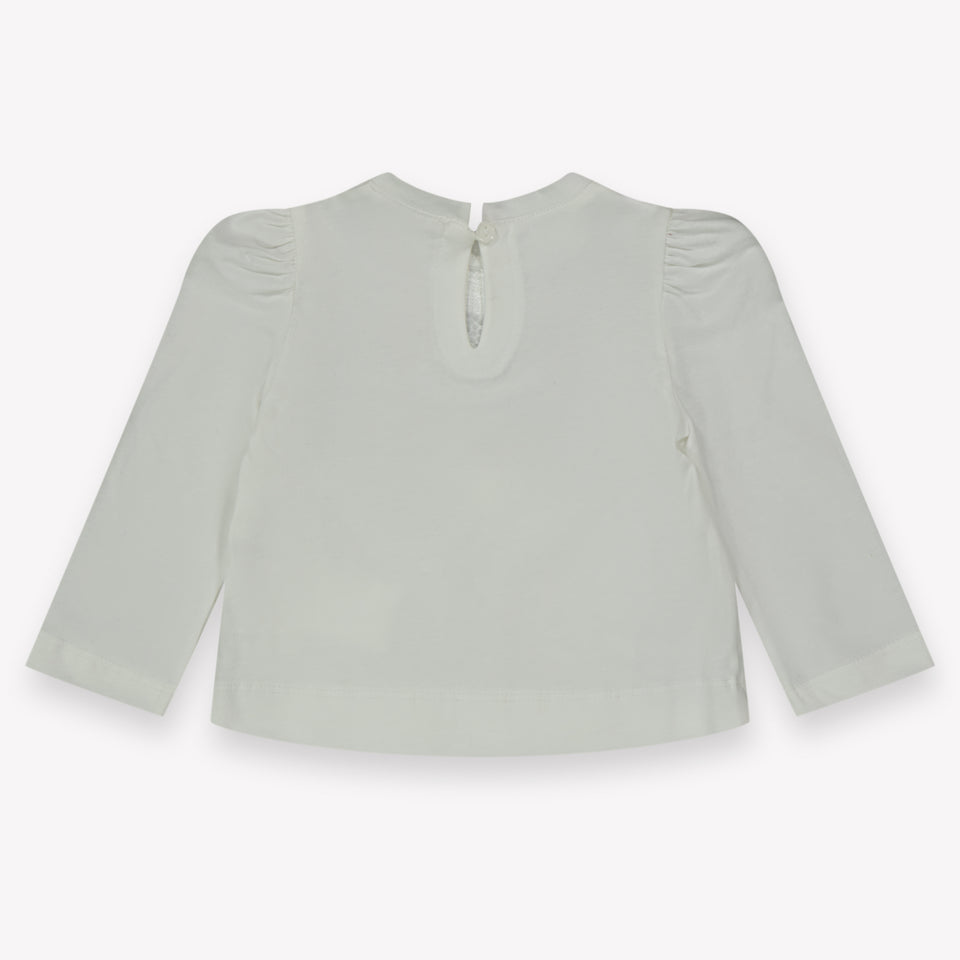 MonnaLisa Baby Meisjes T-Shirt in Off White