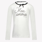 MonnaLisa Kinder Meisjes T-Shirt in Off White