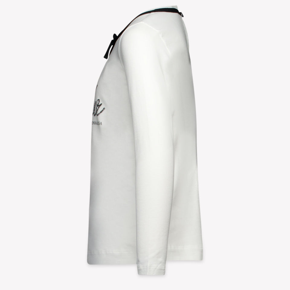 MonnaLisa Kinder Meisjes T-Shirt in Off White