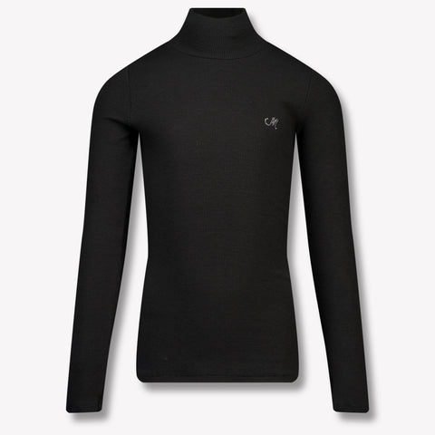 MonnaLisa Kinder Meisjes T-Shirt in Zwart