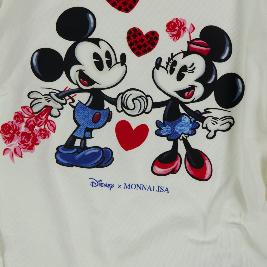 MonnaLisa Kinder Meisjes T-Shirt in Off White