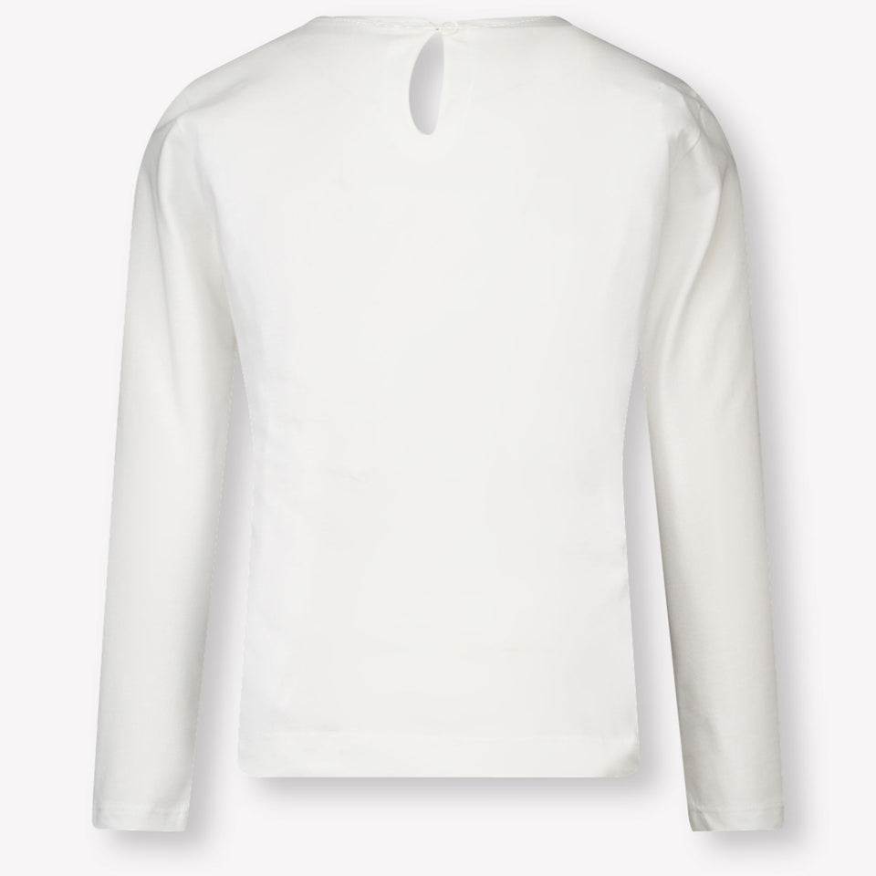 MonnaLisa Kinder Meisjes T-Shirt in Off White