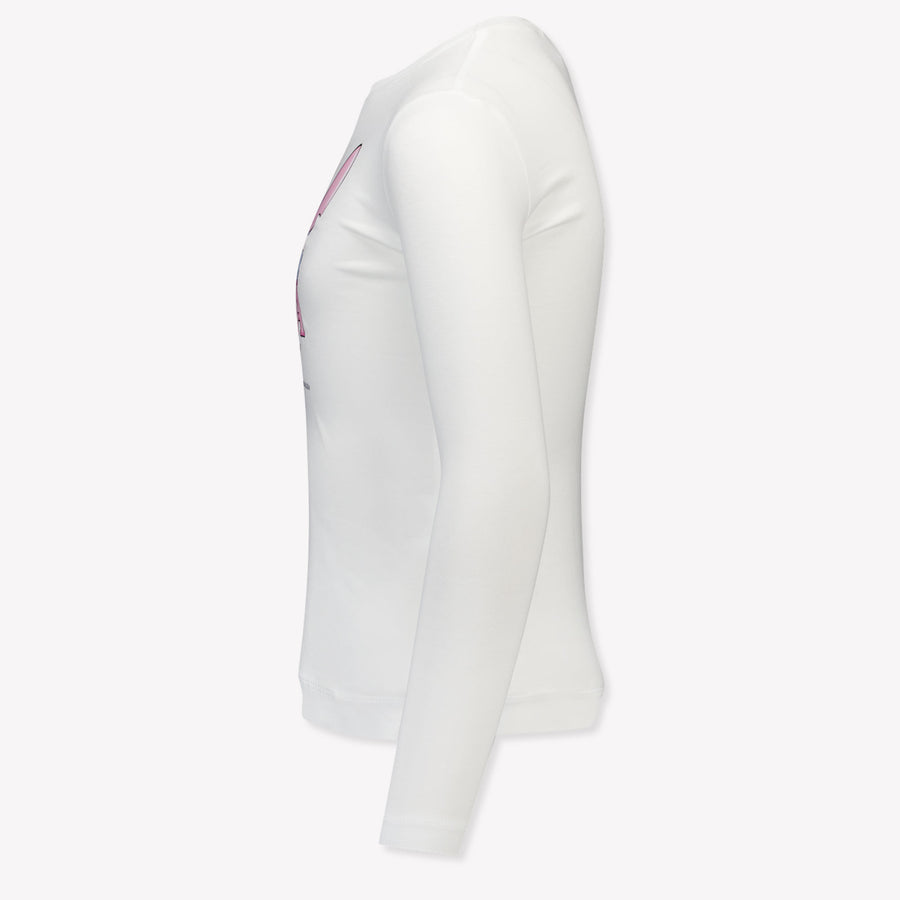 MonnaLisa Kinder Meisjes T-Shirt in Off White