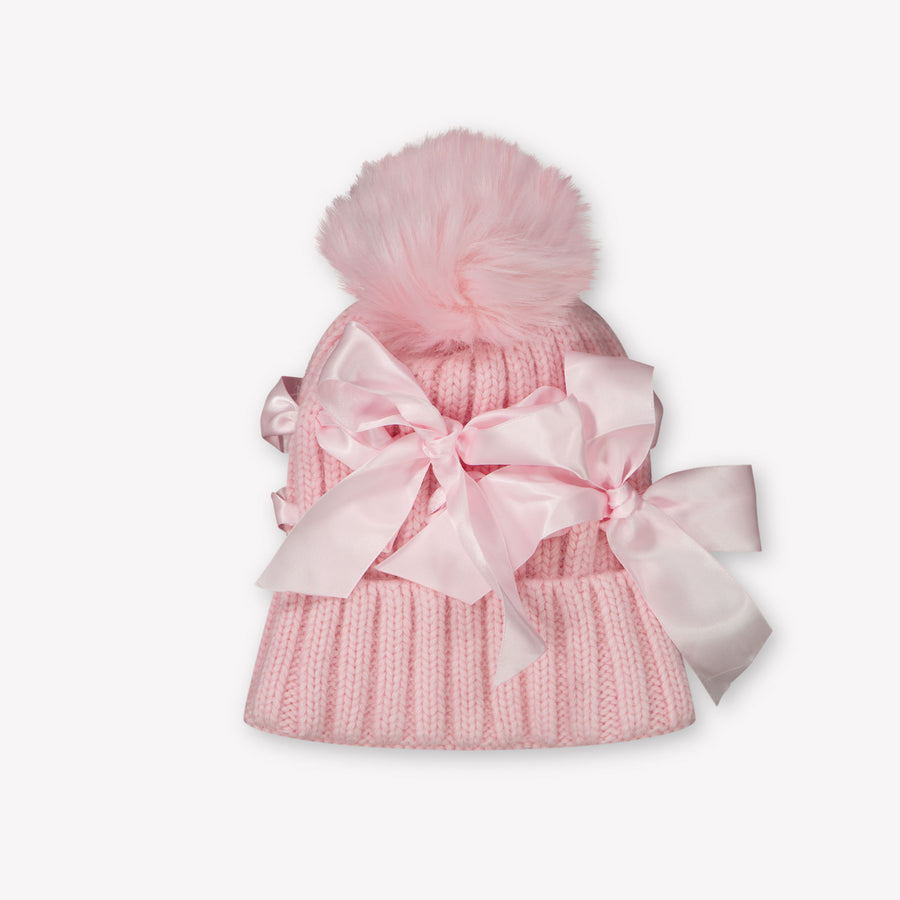 MonnaLisa Girls Beanie in Light Pink