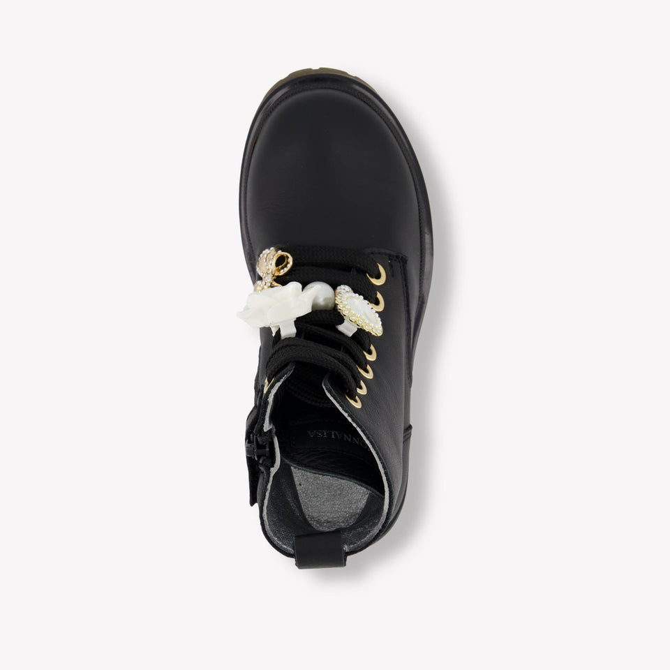 MonnaLisa Meisjes Laarzen in Zwart