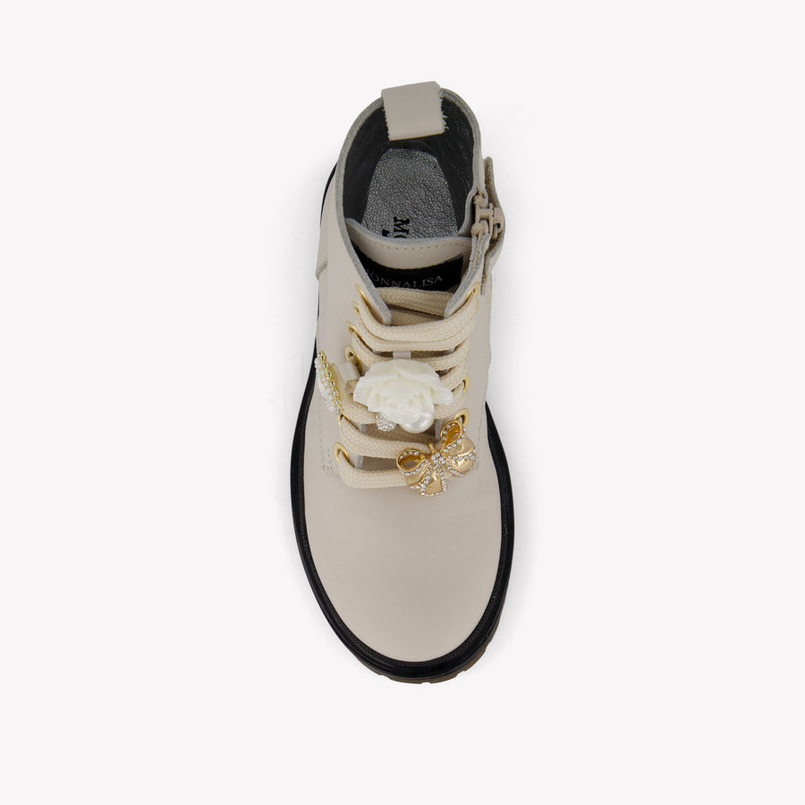 MonnaLisa Meisjes Laarzen in Licht Beige