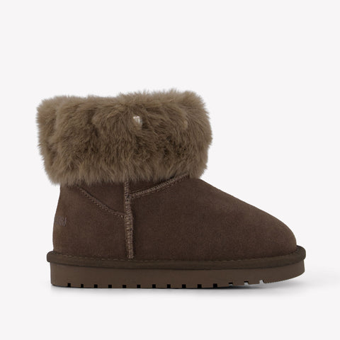 MonnaLisa Meisjes Snowboots in Taupe