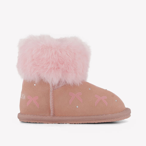 MonnaLisa Meisjes Snowboots in Licht Roze