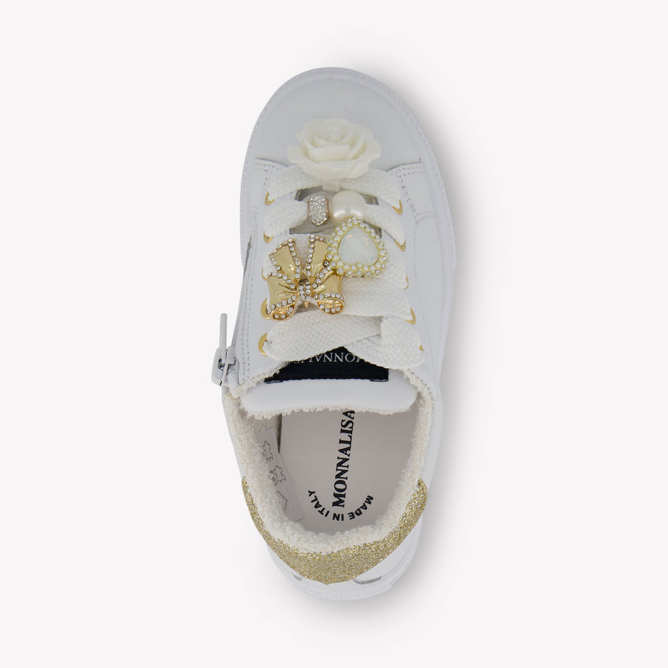 MonnaLisa Meisjes Sneakers in Wit