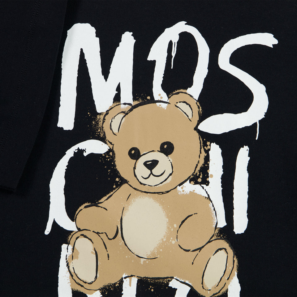 Moschino Kinder Meisjes Jurk In Zwart