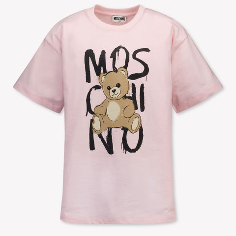 Moschino Kinder Unisex T-Shirt In Licht Roze