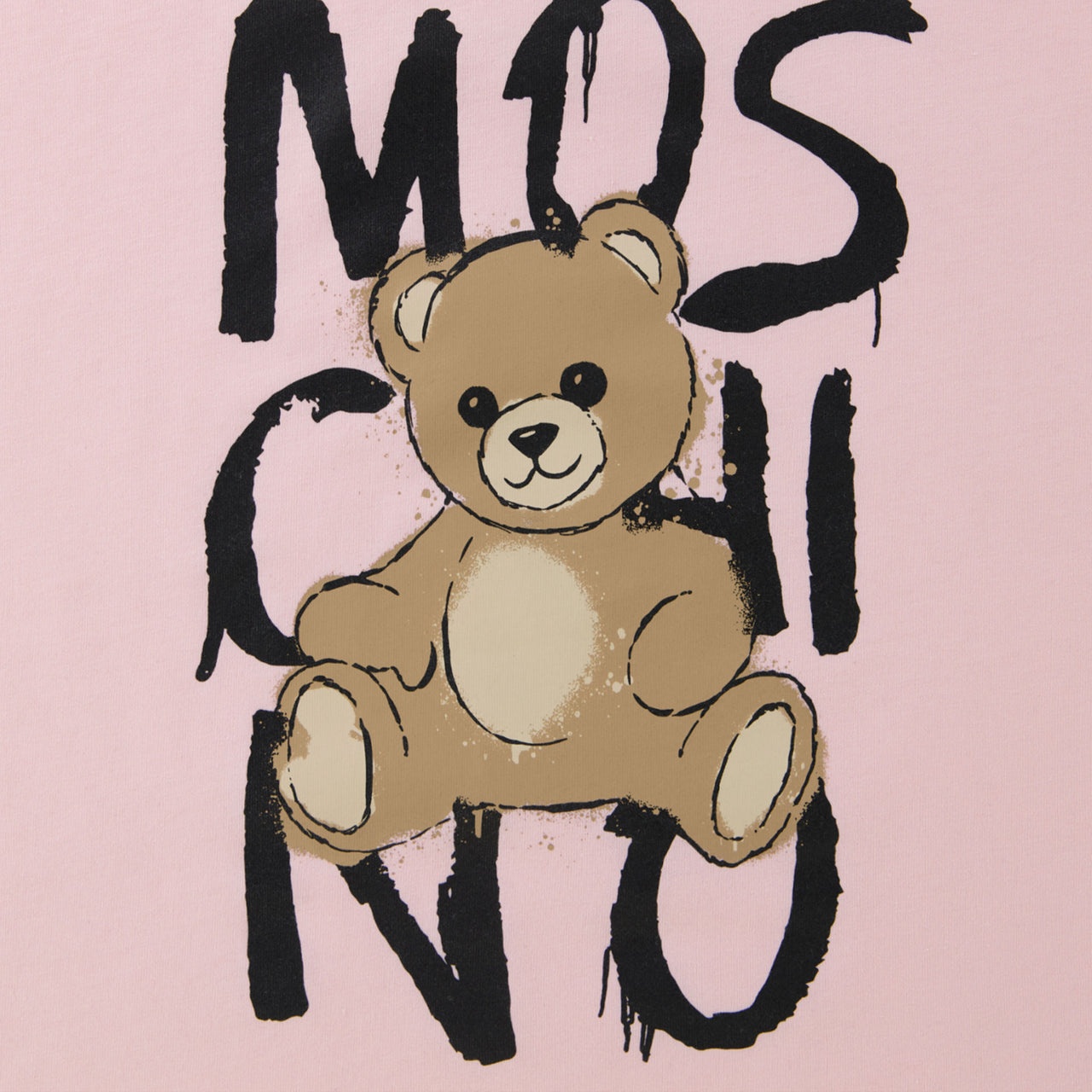 Moschino Kinder Unisex T-Shirt In Licht Roze