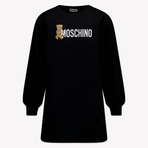 Moschino Kinder Meisjes Jurk In Zwart