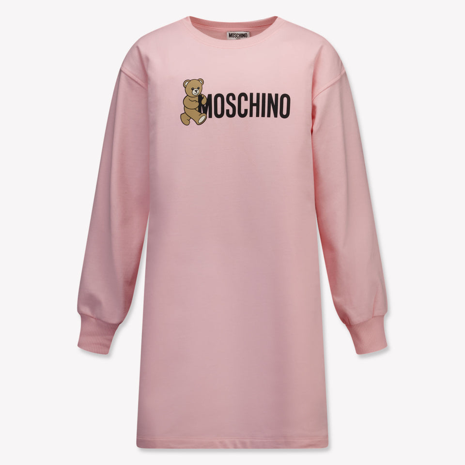 Moschino Kinder Meisjes Jurk In Licht Roze