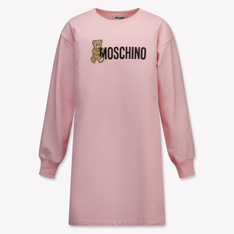Moschino Kinder Meisjes Jurk In Licht Roze