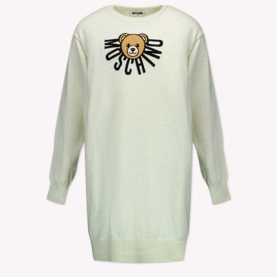 Moschino Kinder Meisjes Jurk In Off White