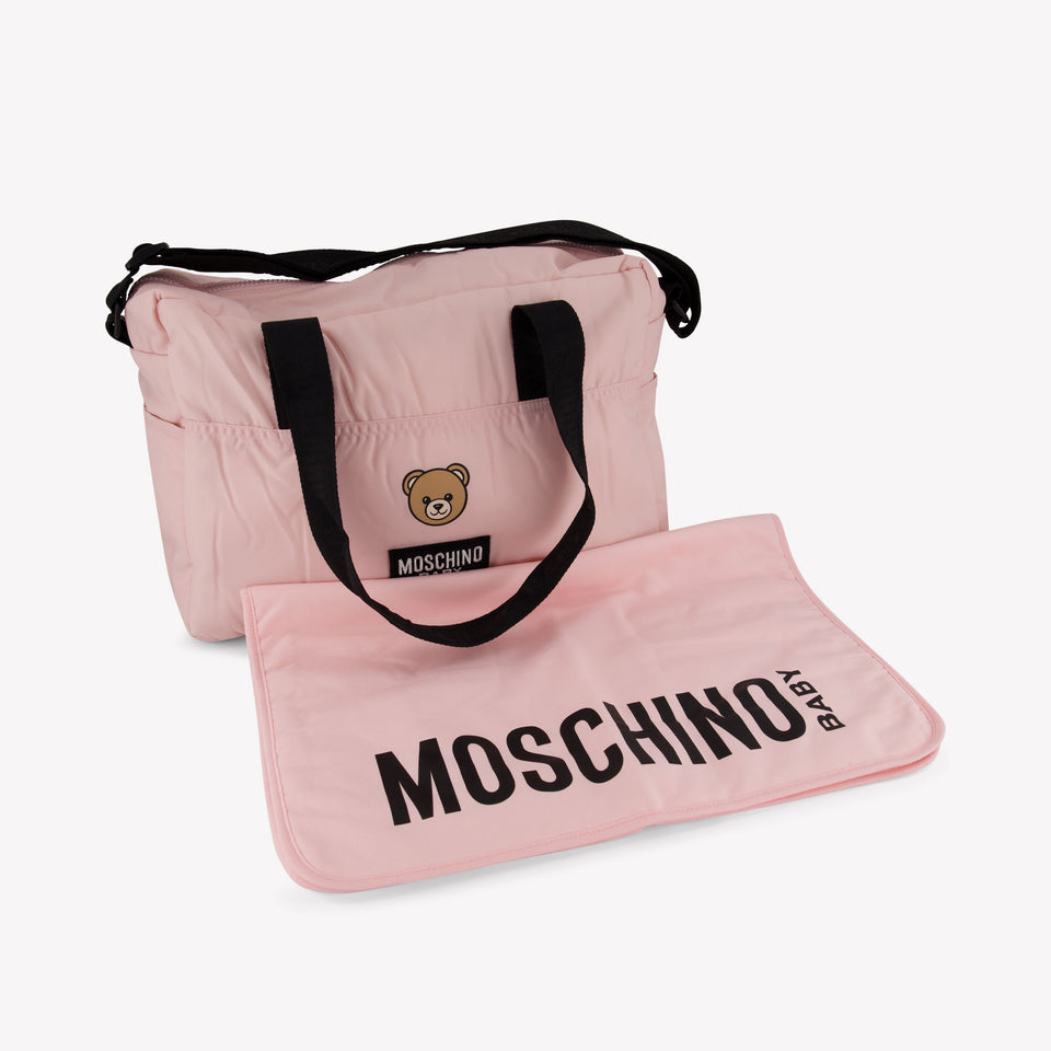 Moschino Baby Unisex Luiertas In Licht Roze