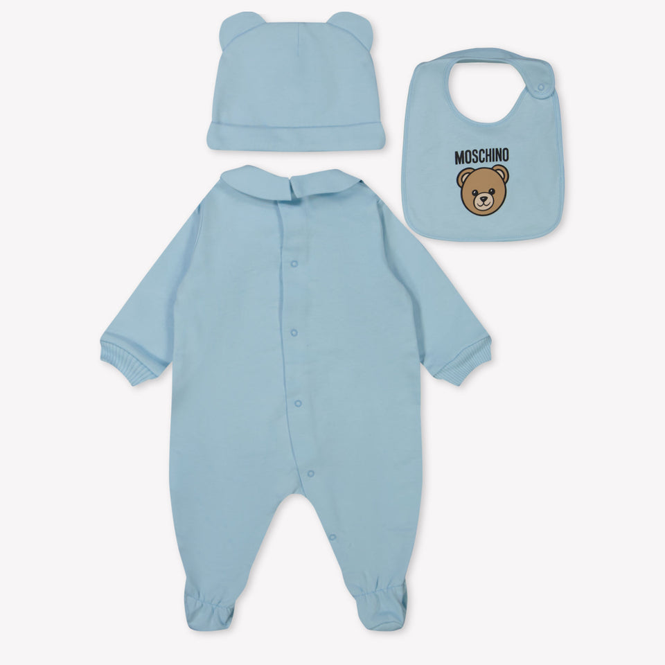 Moschino Baby Unisex Boxpakje In Licht Blauw