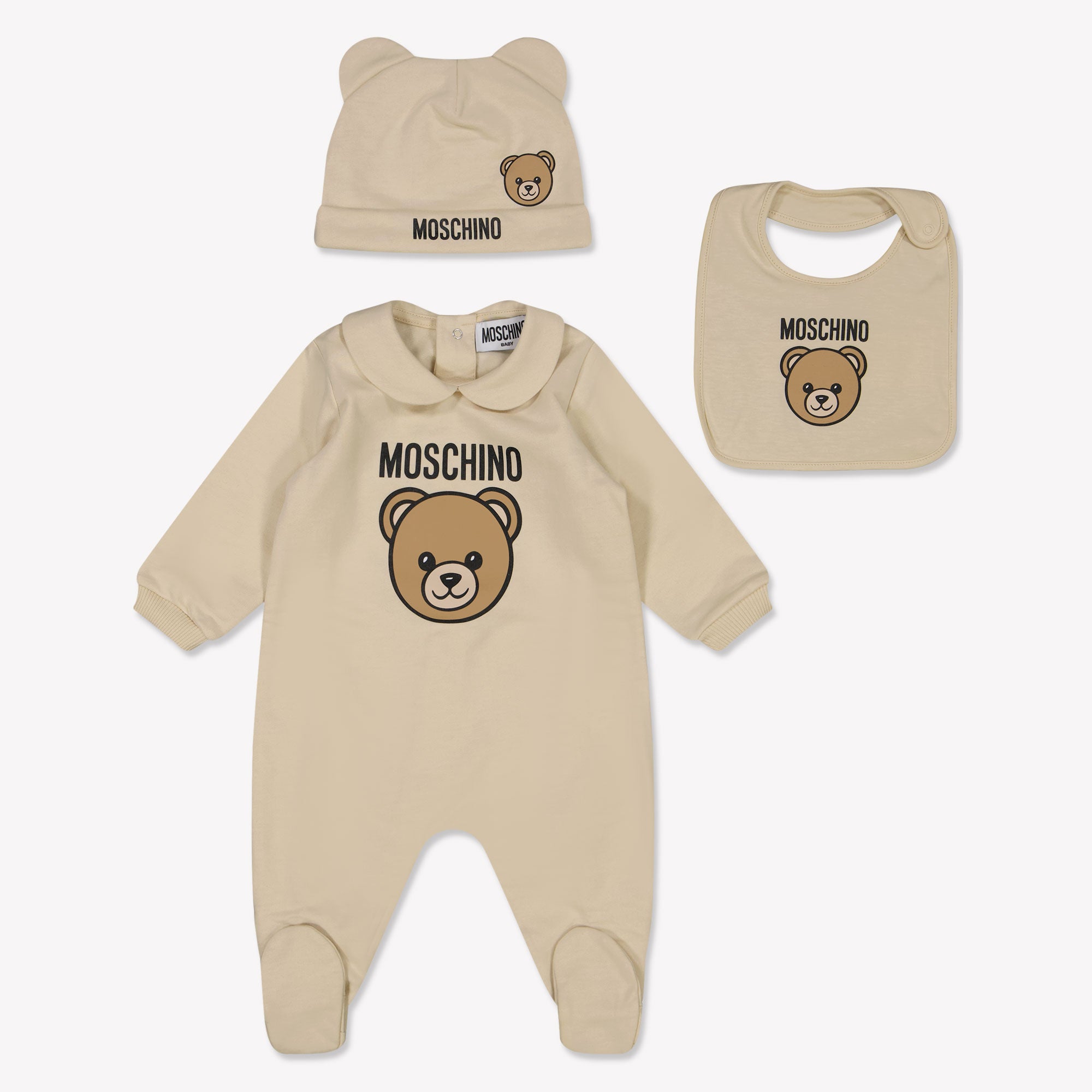 Moschino Baby Unisex Boxpakje In Licht Beige