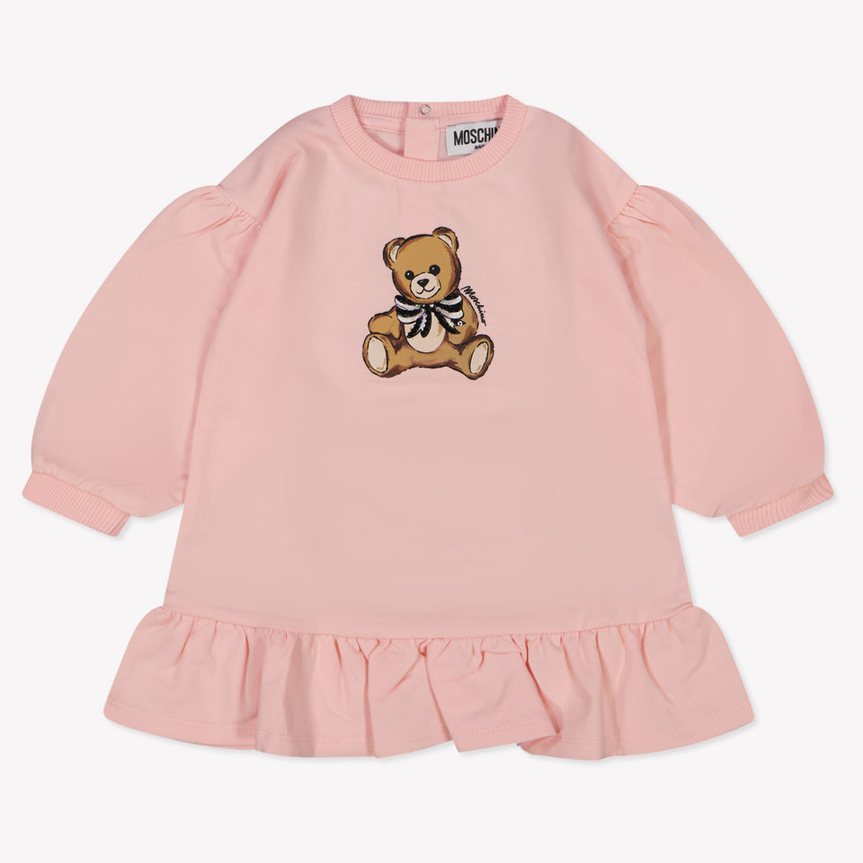Moschino Baby Meisjes Jurk In Licht Roze