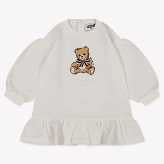 Moschino Baby Meisjes Jurk In Off White