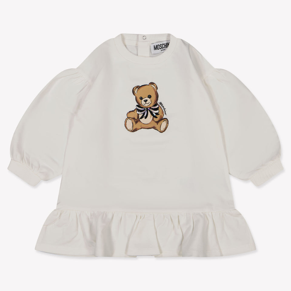 Moschino Baby Meisjes Jurk In Off White