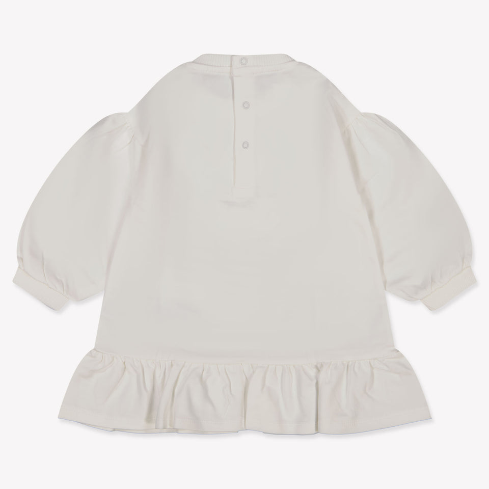 Moschino Baby Meisjes Jurk In Off White