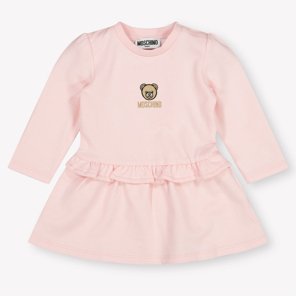 Moschino Baby Meisjes Jurk In Licht Roze