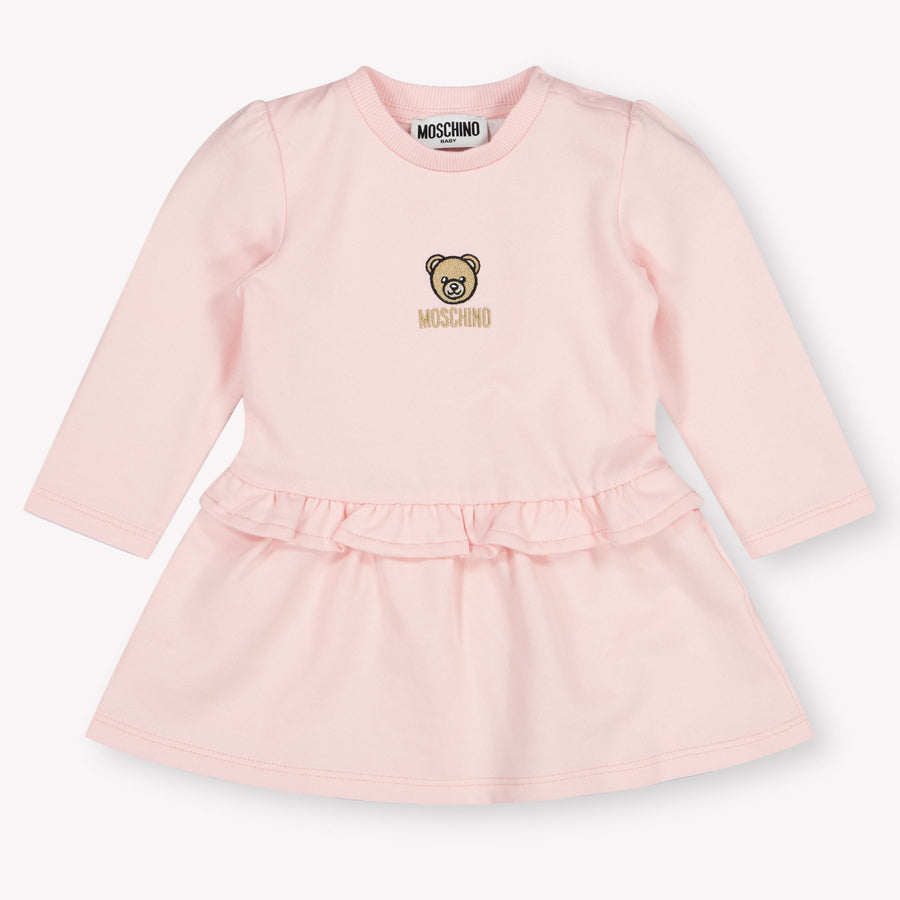 Moschino Baby Meisjes Jurk In Licht Roze