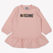 Moschino Baby Meisjes Jurk In Licht Roze