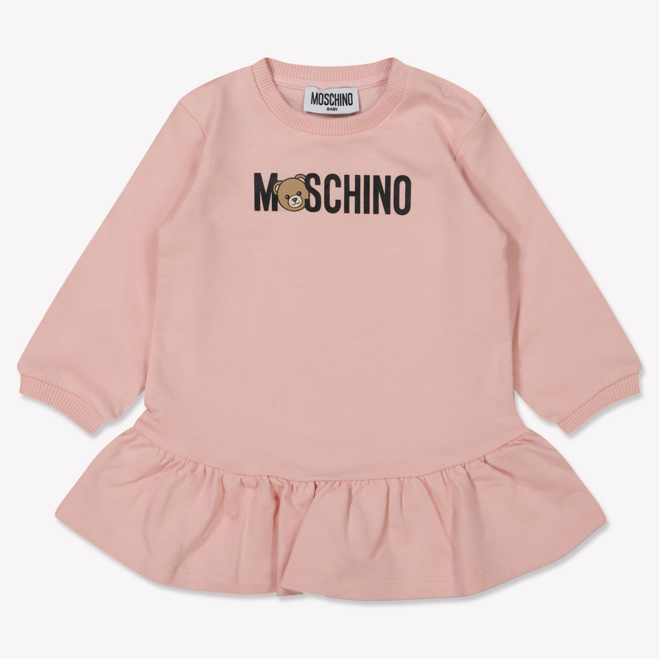 Moschino Baby Meisjes Jurk In Licht Roze