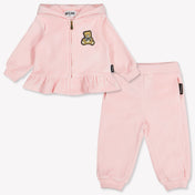 Moschino Baby Meisjes Joggingpak In Licht Roze
